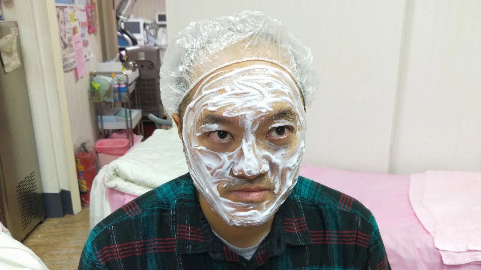 上完麻藥的滑稽表情