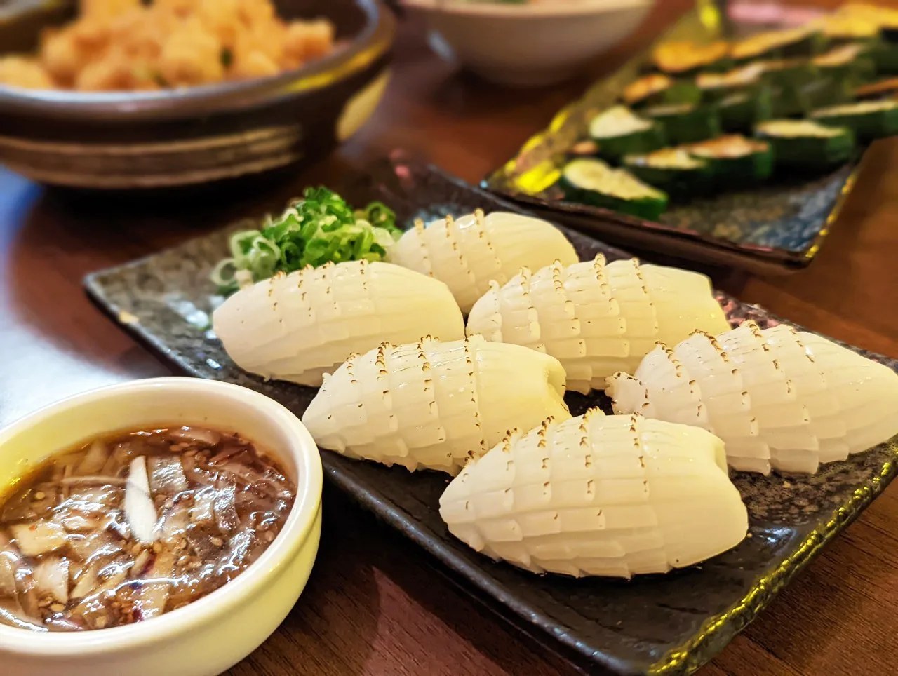 烤文甲花枝，像百摺裙