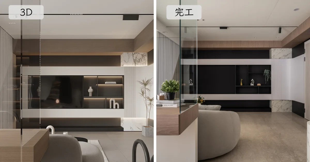 楓藝設計師提供的 3D 模擬圖